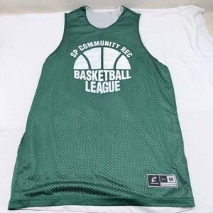 Champro Mens Reversible Mesh Basketball Jersey Green White Size M SP Rec League
